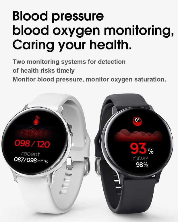 Sports Health Smartwatch with ECG, Heart Rate, Blood Oxygen and 1.4-Inch HD Display - Black