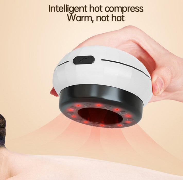 12 Levels Electric Intelligent Scraping Cupping Device - Black