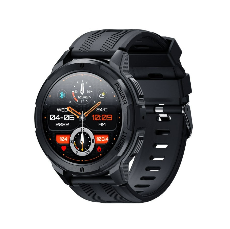 Corewell Collective C25 Outdoor Sports Smartwatch|  1.43AMOLED, BT 5.2 Calling & Health Analytics - Black