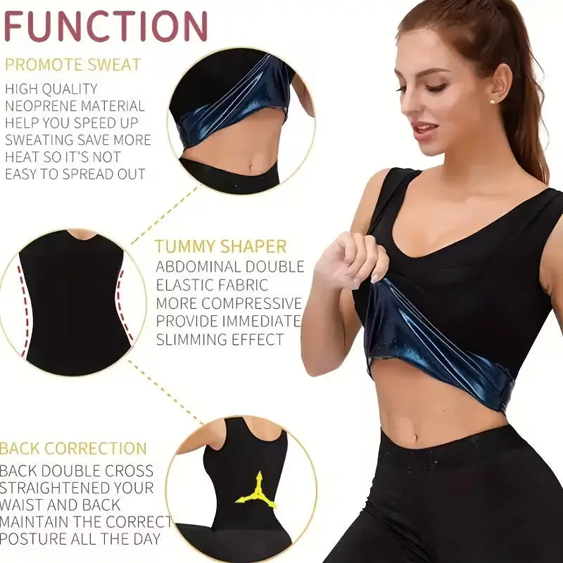 Women’s Sweat Shaper Sauna Vest CoreWell Collective