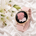 Corewell V33 Lady Smartwatch 1.09 inch Smart Watch Silicone - Pink