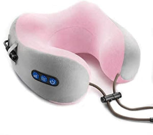 Portable U-Shaped Massage Pillow - Pink Corewell Collective
