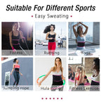 Product display with text 'Suitable For Different Sports' and images of people exercising.