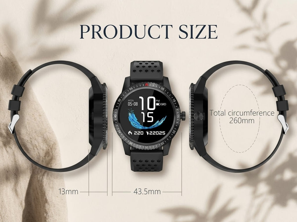 T1 Fitness Bracelet IP67 waterproof Health Monitoring Support Smart Watch - Black