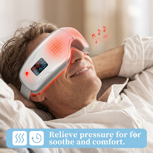 Smart Vibration Eye Massager Eye Care, Bluetooth Music -  Relieves Fatigue And Dark Circles