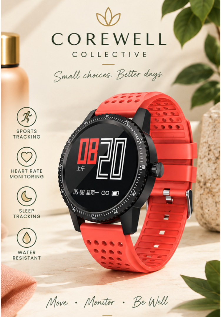 T1 Fitness Bracelet IP67 waterproof Health Monitoring Support Smart Watch - Red